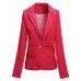 Fashion Casual Slim Ladies Buckle Stripe Lining Suit