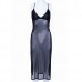 Women Sexy Deep V Transparent shoulder-strapped Sleepwear Robes