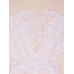 Sexy White Lace Crochet Deep V Women Ball Gown Cocktail Party Maxi Dress