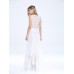 Sexy Lace Sleeveless Maxi Evening Cocktail Dress For Women With Belt