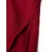 Sexy Women Crochet Hollow Patchowrk Backless Slit Maxi Dress
