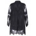 Casual Women Loose Lace Long Sleeve Shirt Dress