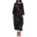 Retro Women Floral Printed Long Sleeve Loose Maxi Dresses