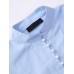 Gracila 2pcs Suit Women Vintage Stand Collar Solid Button Cardigan and Sleeveless Dress
