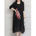Casual Women Two Piece Printed Long Sleeve Dress